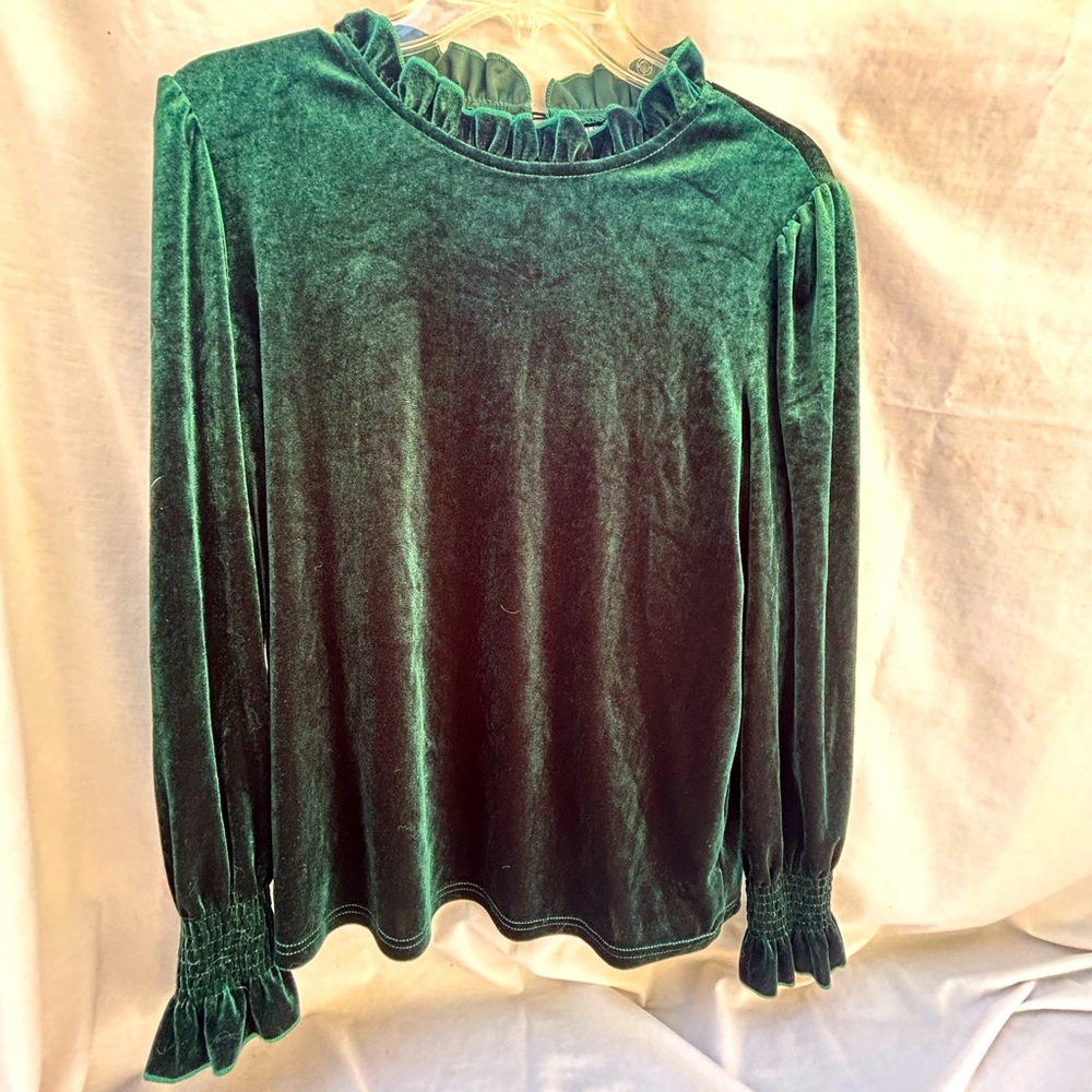 Deep Green polyester Blouse